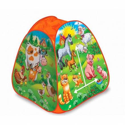 Детская игровая палатка - Веселая ферма, в сумке 